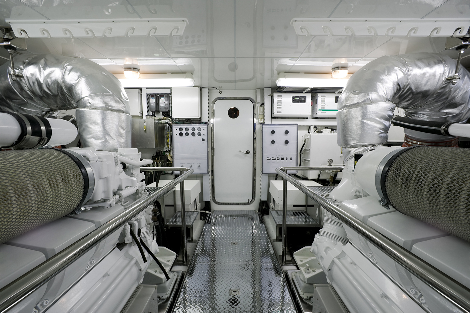 Clean modern engine room